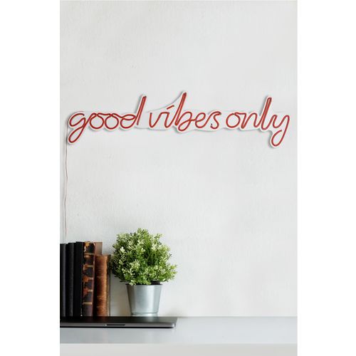 Wallity Ukrasna plastična LED rasvjeta, Good Vibes Only - Red slika 4