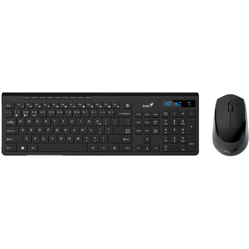 GENIUS SlimStar 8230 Wireless USB YU crna tastatura+ miš slika 1