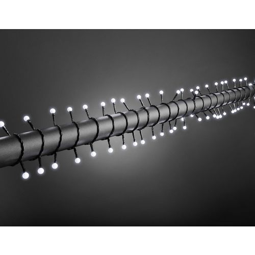 Konstsmide 3695-207 mini svjetlosni lanac  vani Energetska učinkovitost 2021: F (A - G) strujni pogon Broj žarulja 160 LED hladno bijela Osvjetljena duljina: 12.72 m slika 3