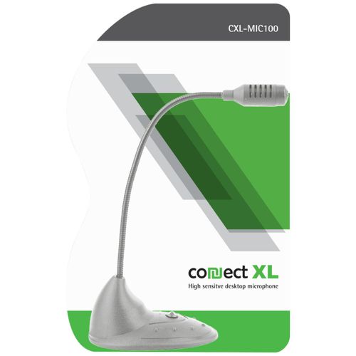 Connect XL Mikrofon za PC sa postoljem, konekcija Jack 3,5mm - CXL-MIC100 slika 1