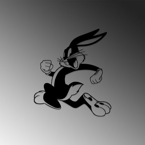 Wallity Metalna zidna dekoracija, Bugs Bunny 2 slika 4