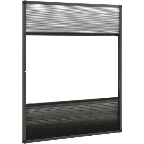 Nabrani zaslon protiv insekata za prozore aluminijski 60x80 cm slika 22