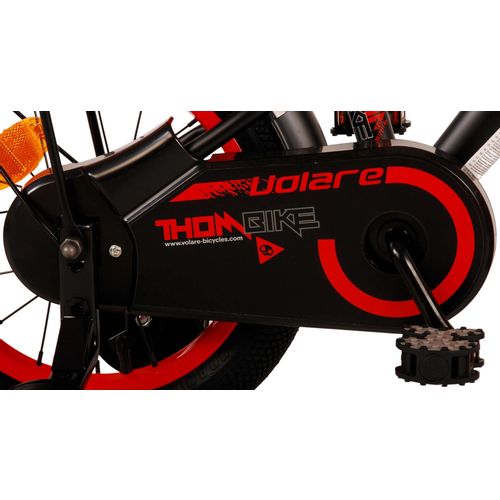 Volare dječji bicikl Thombike 14" crno-crveni slika 6