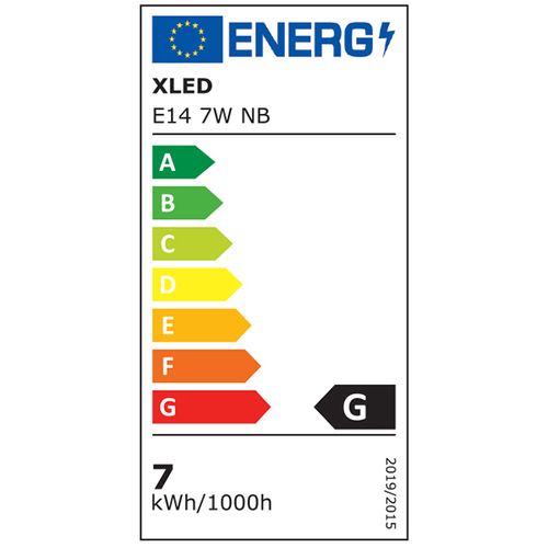 XLED E14 7W NB LED Sijalica 40000K,560Lm,220V,sveća-minjon  slika 3