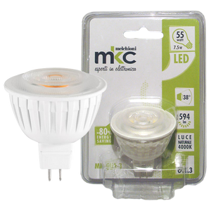 MKC Sijalica, LED 7.5W, 4000K,12V DC, prirodno bijela svjetlost - LED MR1638 GU5.3/7.5W-N