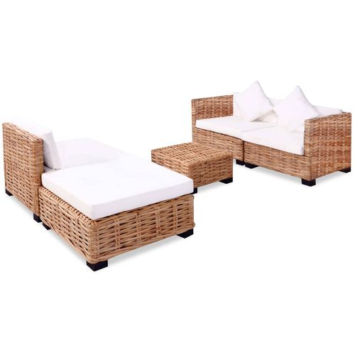 Sofa Set 14 kom Prirodni Ratan slika 39