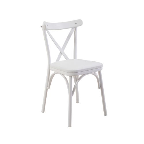 Woody Fashion Stolica, Bijela boja, Oliver Chair -  White slika 2