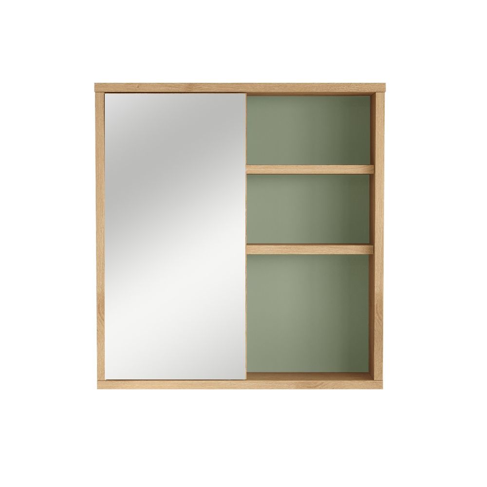 Ormarić za Kupatilo NA1-SY Oak Green sa Ogledalom slika 6