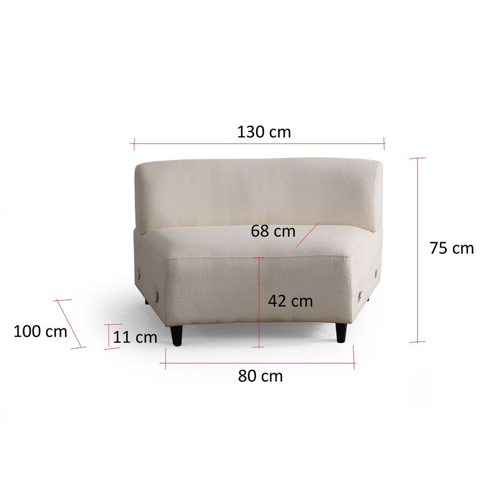 Ugaona Sofa Pars (1L + 1R) - boja: krem v2 slika 11