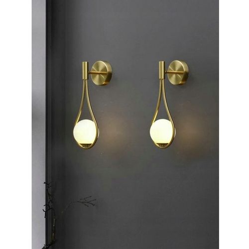 TOOLIGHT Zidna svjetiljka Staklena kugla Zlatna APP603-1W slika 4