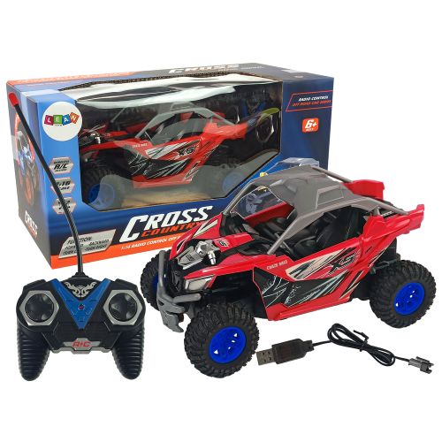 Buggy na daljinsko upravljanje Cross Country Terrain Car 27 MHz - crveni slika 2