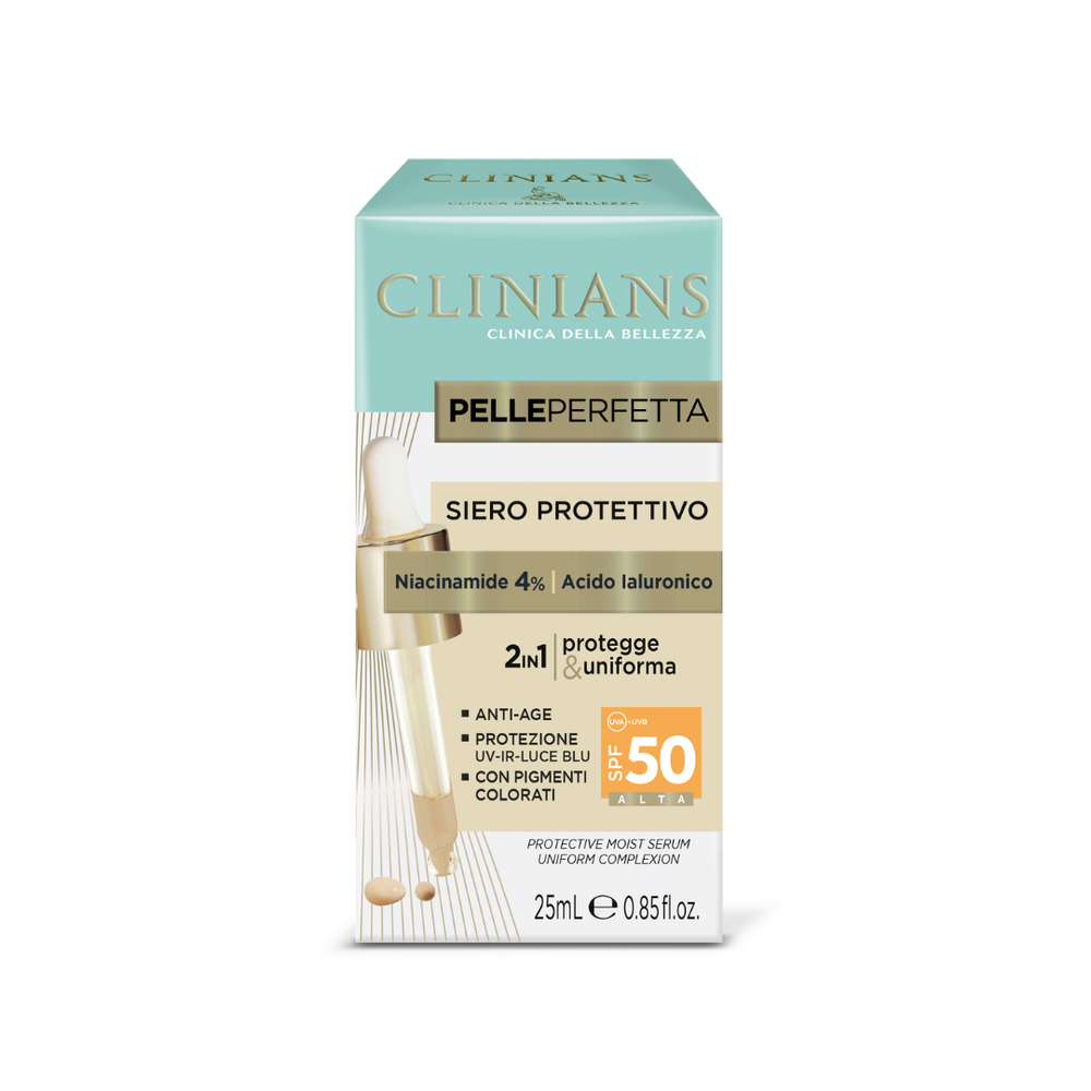 Clinians Anti-Age Zaštitni serum SPF 50 s hijaluronskom kiselinom u boji 25ml slika 1