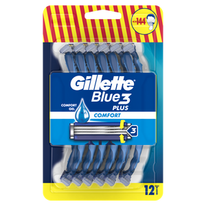 Gillette jednokratni brijači Blue 3 plus Comfort 12 kom