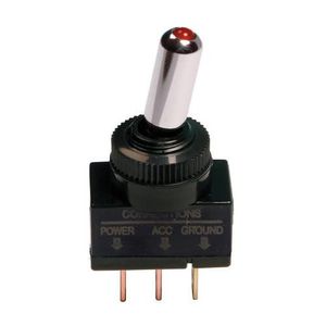 Prekidač LED sa 3 pina 12/24V - Crveni