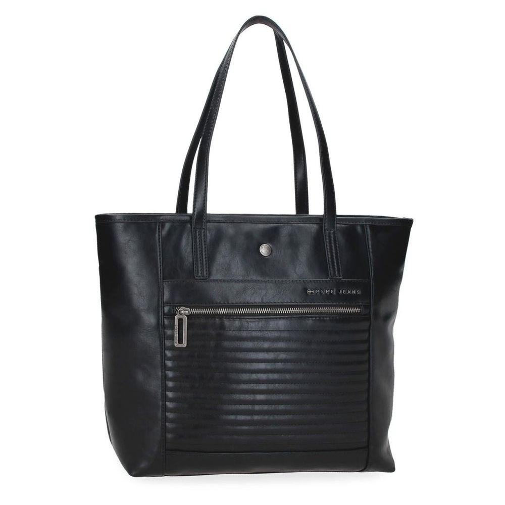 Pepe Jeans torba na rame 34 cm ženska, biker 7157541, crna slika 1