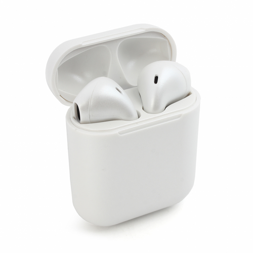 Bluetooth slusalice Airpods Inpods metalik bele HQ slika 1