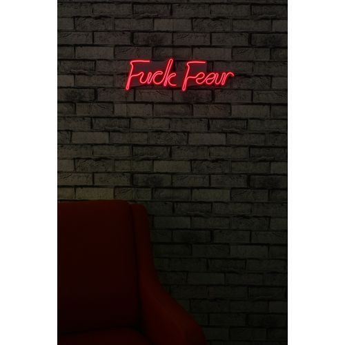 Wallity Ukrasna plastična LED rasvjeta, Fuck Fear - Red slika 2