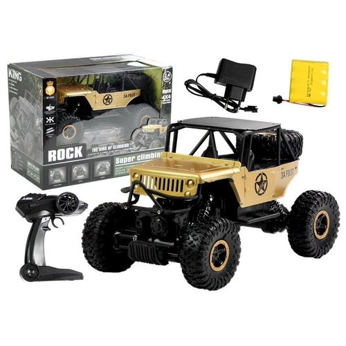 Buggy na daljinsko upravljanje Monster Jeep 1:18  - zlatni slika 2