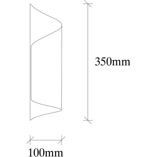Opviq Zidna lampa KORNET crna, metal, 10 x 16 cm, visina 35 cm, E27 40 W, Sivani - MR - 838 slika 8