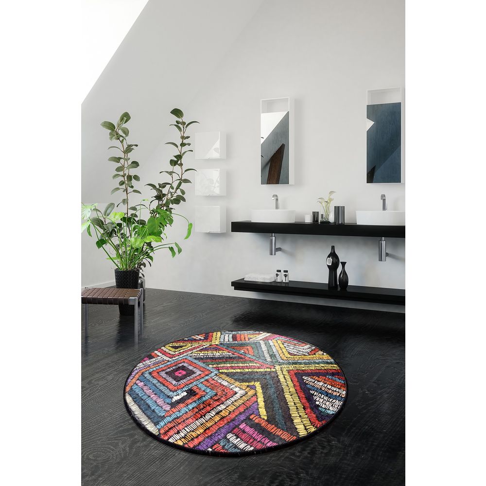 Šarena Kupatilska Podloga Maglie DJT (100 cm) slika 1