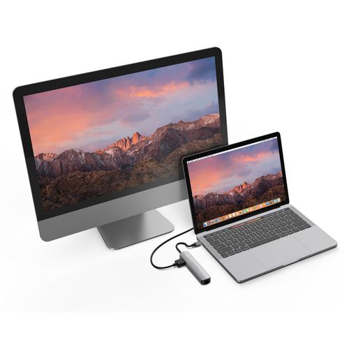 HyperDrive, TUBE 6 u 1 USB-C HUB, za Macbook, Chromebook i PC, space grey slika 2