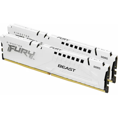 Memorija Kingston FURY Beast White XMP 64GB (2x32GB) 5600MT/s DDR5 CL40 DIMM, KF556C40BWK2-64 slika 1