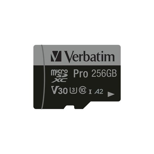 Verbatim PRO Micro SDXC C10 U3 256GB (47045) slika 1