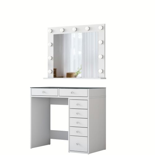 BJ117 - 2788 White Make-Up Table slika 9