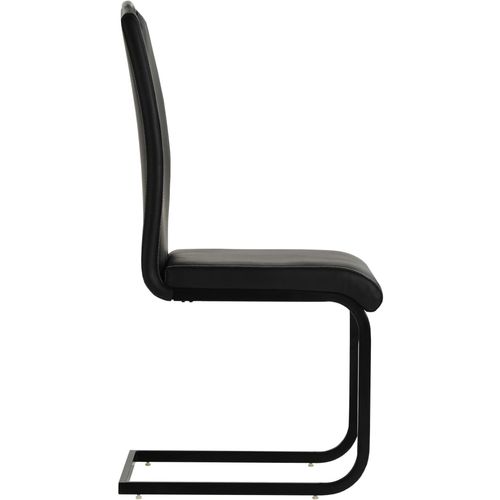 Konzolne blagovaonske stolice od umjetne kože 2 kom crne slika 11