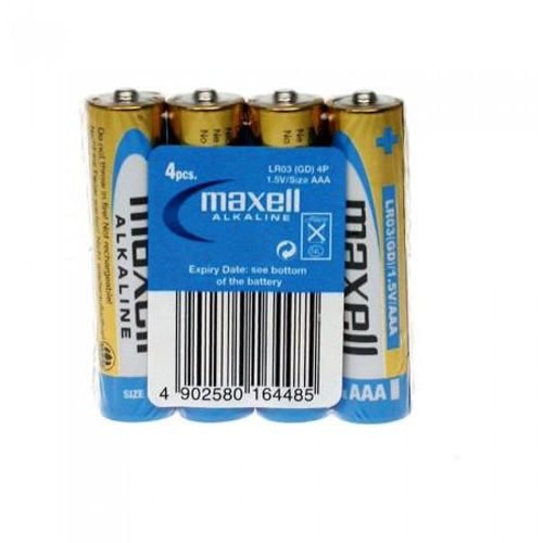 Maxell alkalne baterije LR-3/AAA, 4kom, shrink slika 1