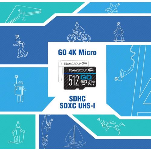 TeamGroup MICRO SDHC/SDXC 512GB GO UHS-I U3 V30, 100/90MB/s +SD Adapter TGUSDX512GU303 slika 2