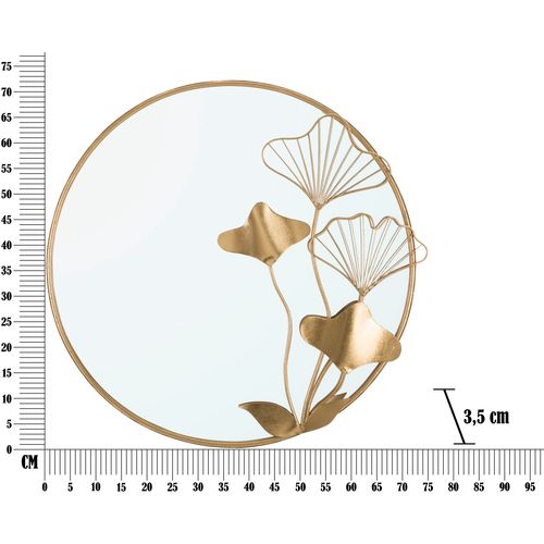 Mauro Ferretti Zidno ogledalo sa cvijetom cm 75x3,5x72 slika 6