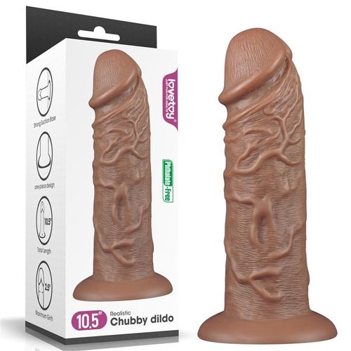 Lovetoy King-Sized realistični dildo 26,5cm, smeđa slika 10