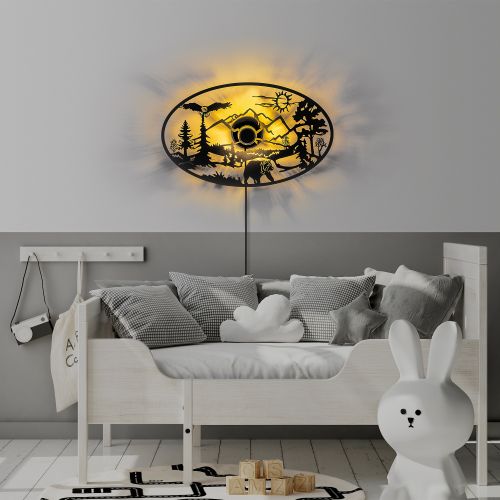 Nature Black Wall Lamp slika 3