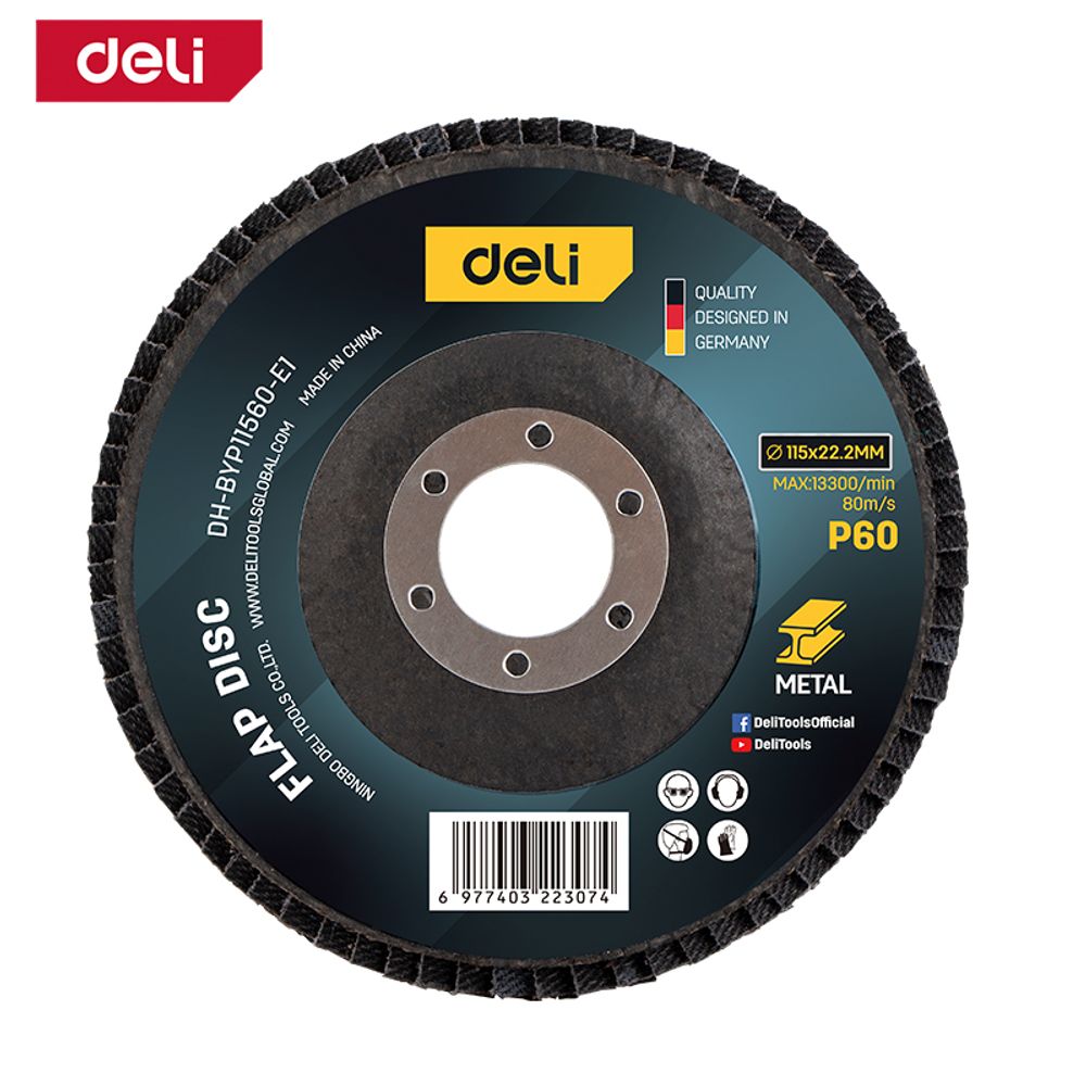 Lamelarni brusni disk AL 115mm G60 Deli EDH-BYP11560-E1 slika 1