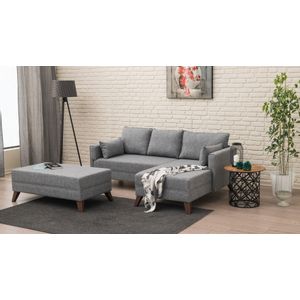 Ugaona Sofa Bella Desni Kut 2 Siva - Sofa-Krevet