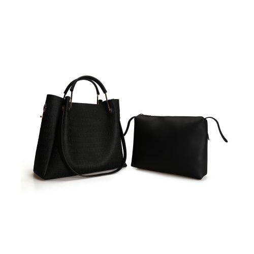 Lucky Bees Ženska torbica ABIGAIL crna veća, 275 - Leather Black slika 1