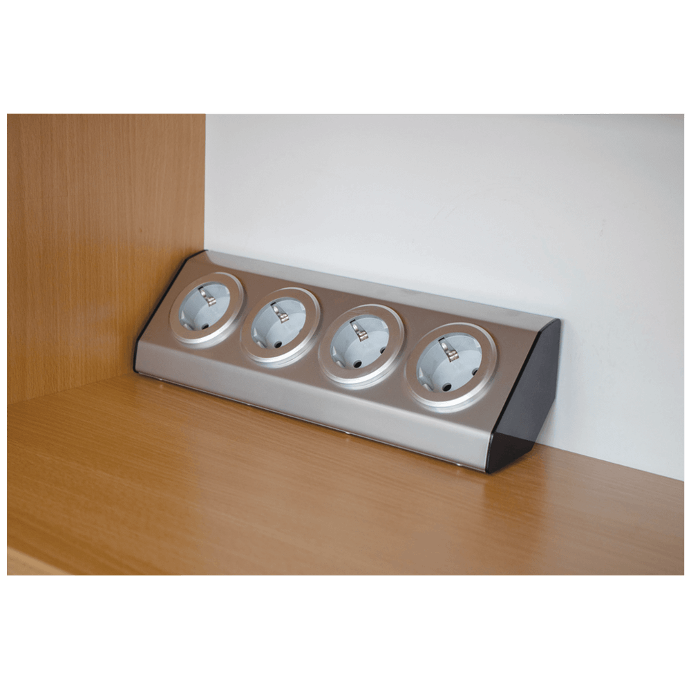 home Strujni razdjeljnik sa 4 utičnice, INOX - KNV 04 slika 3