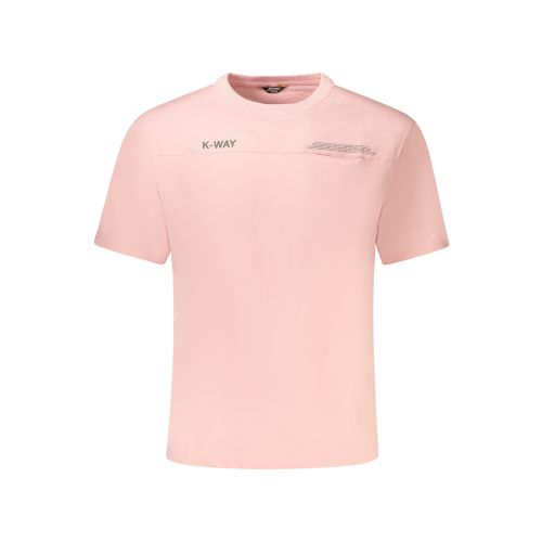 K-WAY SHORT SLEEVE T-SHIRT MEN PINK slika 1