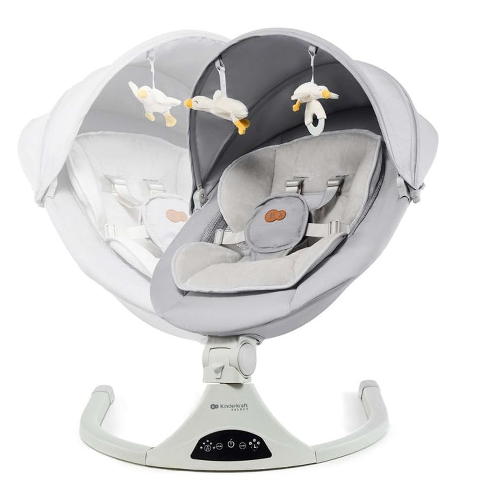 Kinderkraft Električna ležaljka Tulsy, Grey slika 5