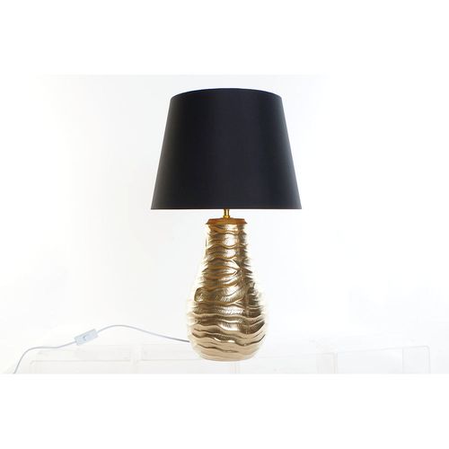 Stolna svjetiljka DKD Home Decor Crna Lan vosak zlatan (38 x 38 x 65 cm) slika 1
