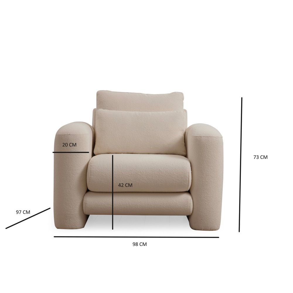 Lily Cream - Wing Chair sa Krilima slika 6