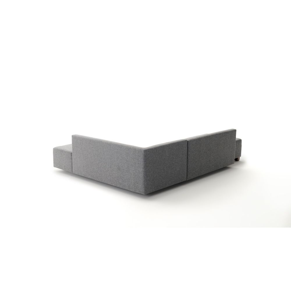 Ugaona Sofa na Razvlačenje Manama - Desni Kut, Siva slika 6