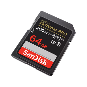 SANDISK EXTREME PRO 64GB SD, 200MB/s