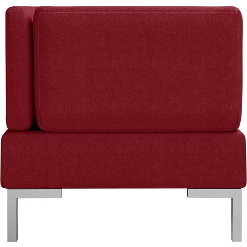 2-dijelni set sofa od tkanine crvena boja vina slika 4