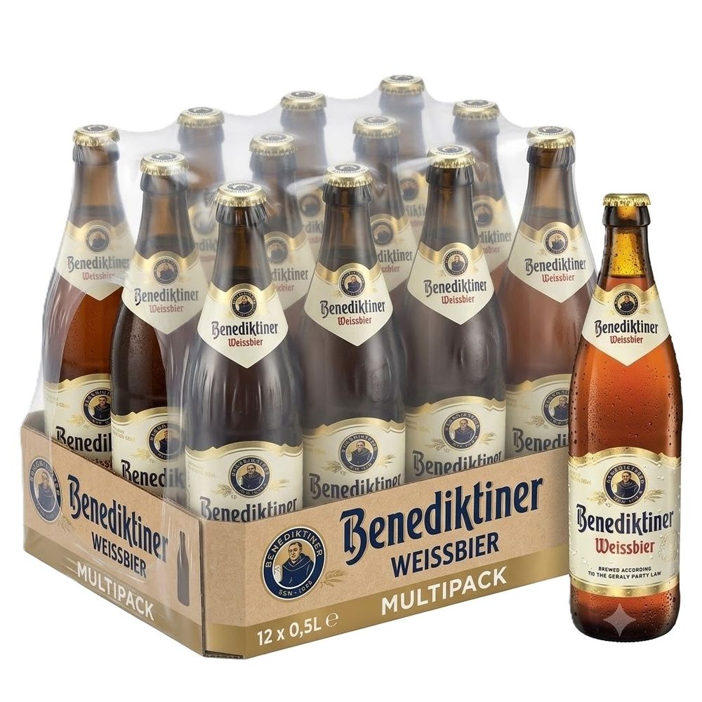 Benediktiner Weissbier pivo flaša 5,4% 500ml x 12 kom  slika 1