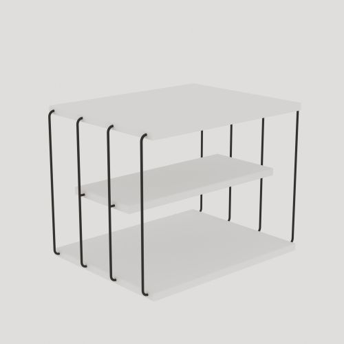 Lifon -White WhiteBlack Side Table slika 2