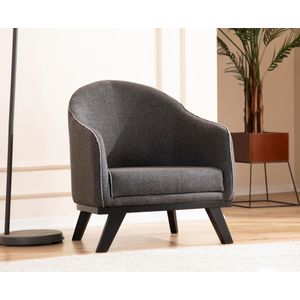 Leon - Antracitni Wing Chair