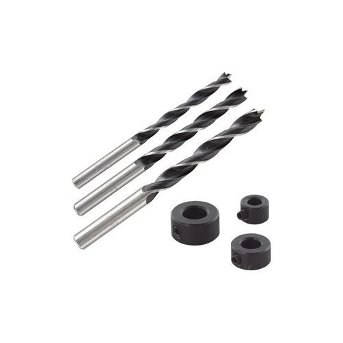 Wolfcraft W2730 Svrdla za drvo set 6,8,10 mm s graničnicima slika 1