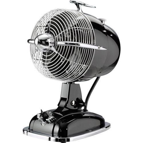 CasaFan Retrojet stolni ventilator 24 W (Ø x V) 18.2 cm x 32 cm crna, krom boja slika 2